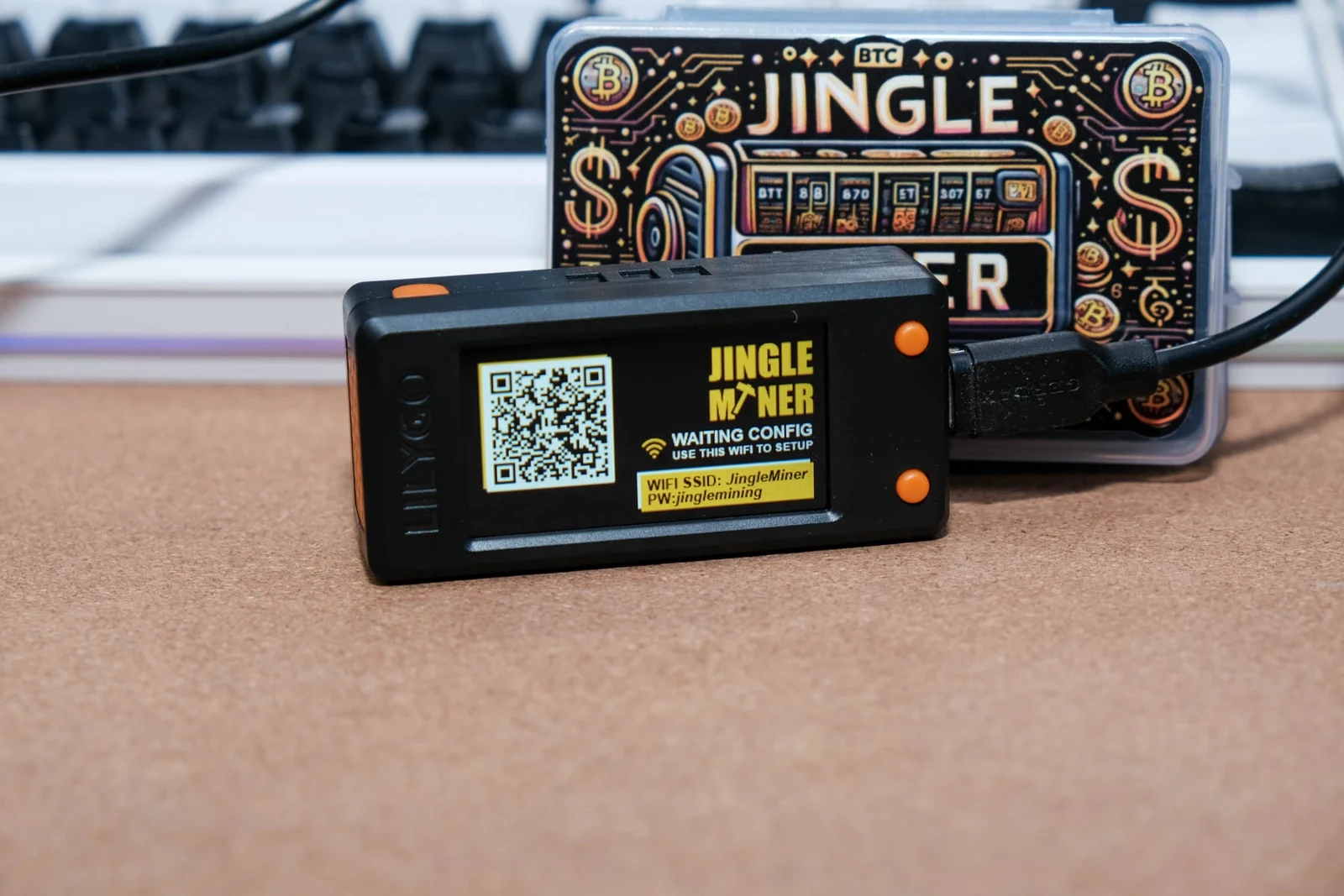 Карманный майнер биткойна Jingle Miner Lottery Mini